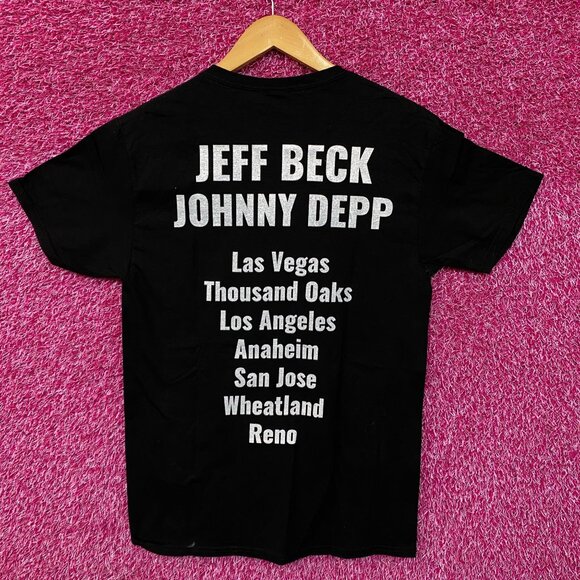 Jeff Beck Johnny Depp California Nevada Rock Duo Tour Tee S - Picture 3 of 4